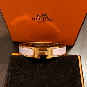 Hermes pink bangle bracelet | LIKE NEW condition